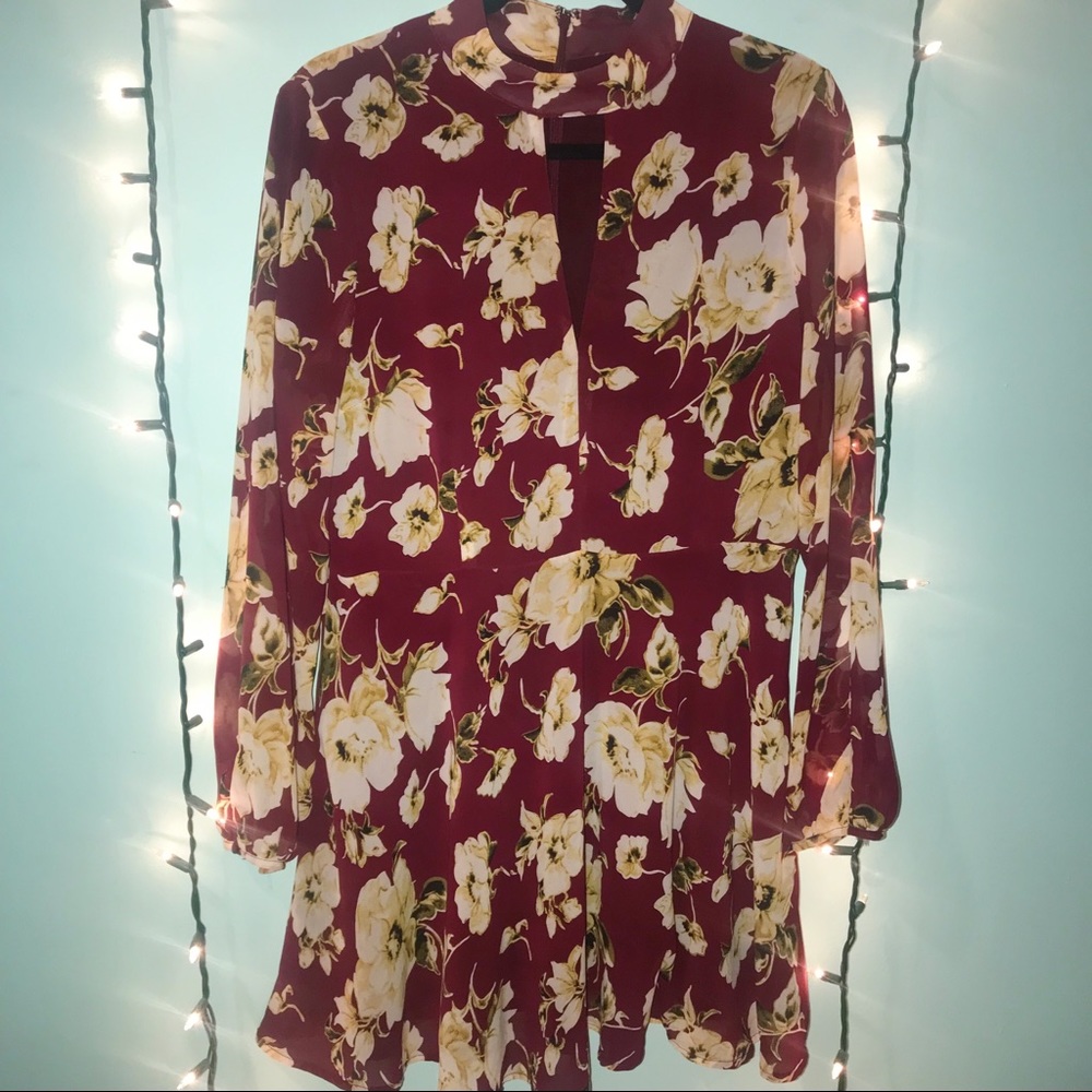 Lucca Nordstrom Red/Yellow Floral Dress